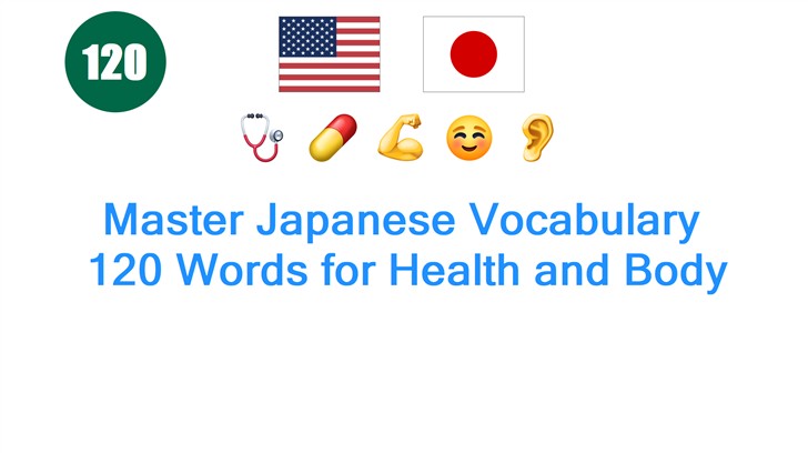 Master Japanese Vocabulary: 120 Words for Health and Body